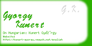 gyorgy kunert business card